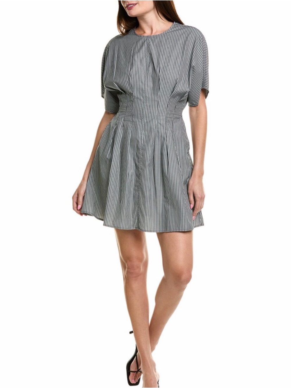 rag & bone Maddie Stripe Poplin Mini Dress in Small